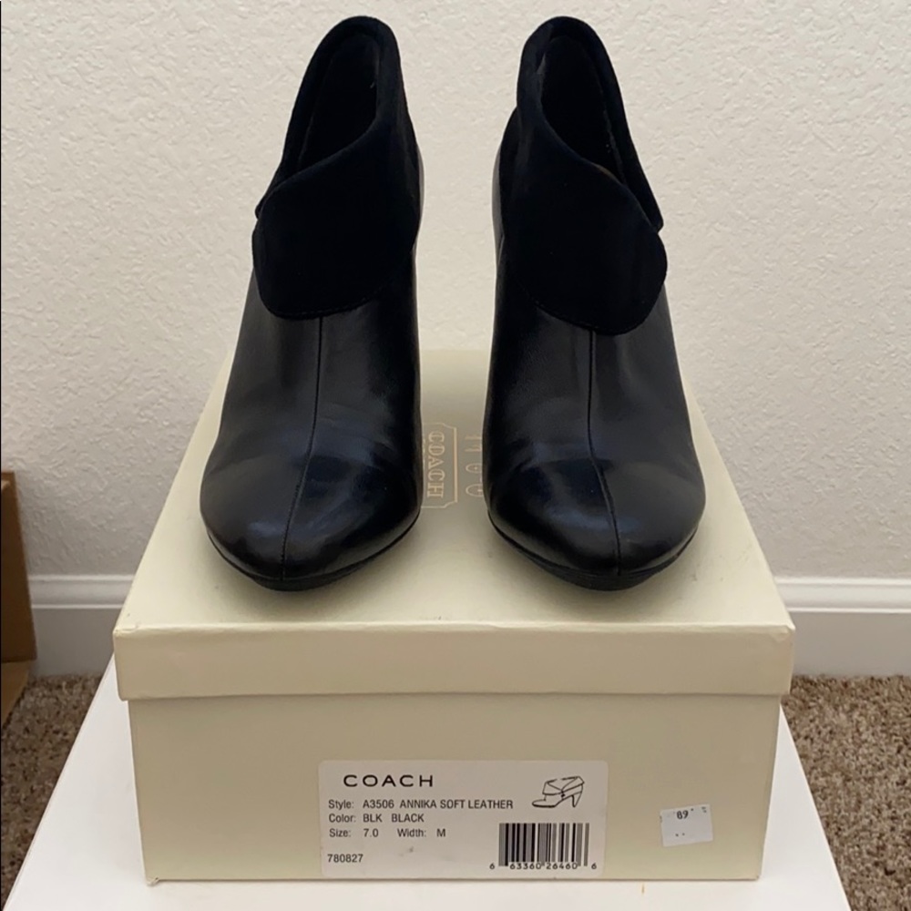 Coach - Annika Soft Leather Booties - Size 7
